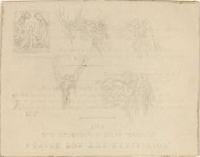 Sheet of Studies, in or after 1798. Creator: John Flaxman