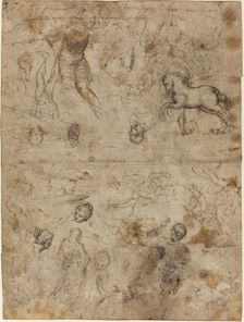 Sheet of Studies, late 16th century. Creator: Unknown