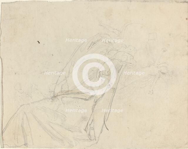 Sheet of Studies [recto and verso]. Creator: John Flaxman.