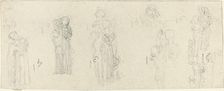 Sheet of Studies [recto and verso]. Creator: John Flaxman