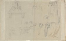 Sheet of Studies [recto and verso]. Creator: John Flaxman