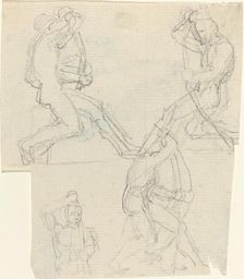 Sheet of Studies [recto and verso]. Creator: John Flaxman