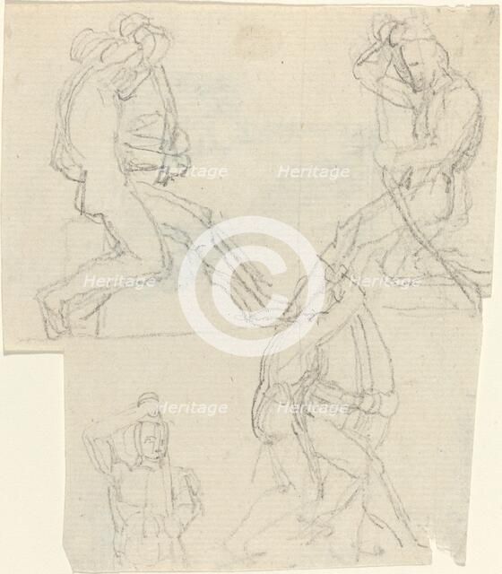 Sheet of Studies [recto and verso]. Creator: John Flaxman.