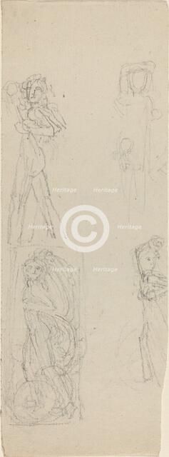 Sheet of Studies [recto and verso]. Creator: John Flaxman.