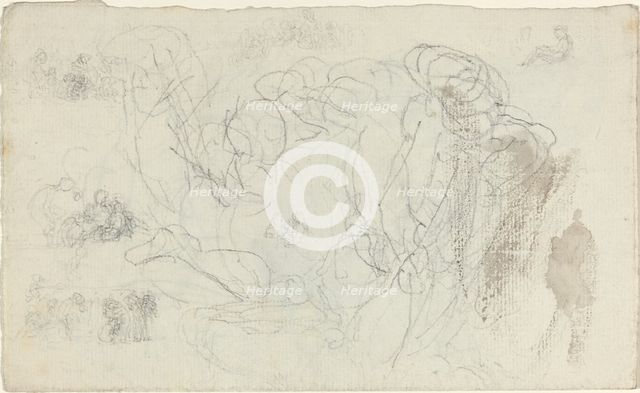Sheet of Studies [recto and verso]. Creator: John Flaxman.