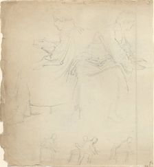 Sheet of Studies [recto and verso], in or after 1811. Creator: John Flaxman