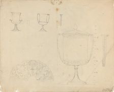 Sheet of Studies [recto and verso], in or after 1819. Creator: John Flaxman