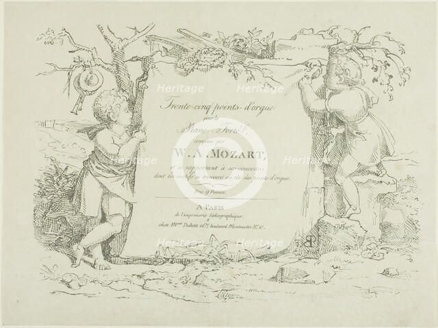 Sheet Music, 1804. Creator: Pierre Nolasque Bergeret.