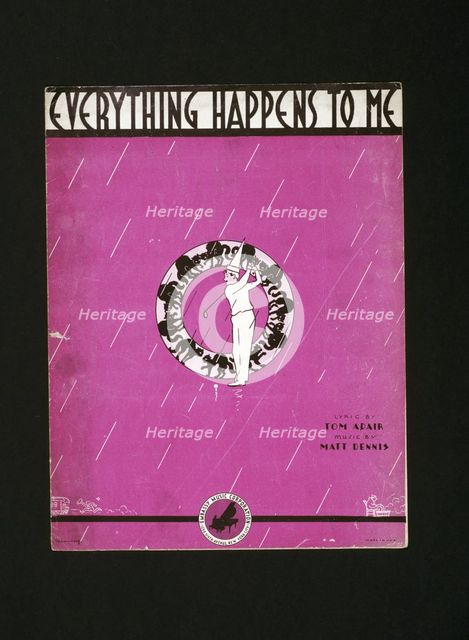 Sheet music cover, "Everything Happens To Me", American, 1939. Creator: Unknown.