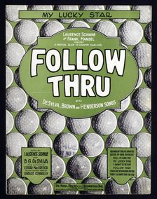 Sheet music cover, "Follow Thru", American, 1928. Creator: Unknown