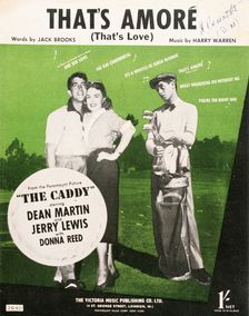 Sheet music for "That's Amore" from film The Caddy c1953. Creator: Unknown