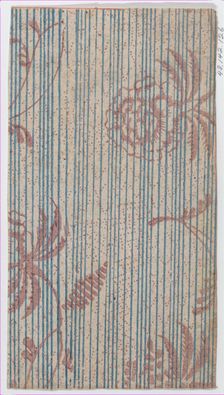 Sheet with two borders with an overall dot pattern, late 18th-mid-19..., late 18th-mid-19th century. Creator: Anon