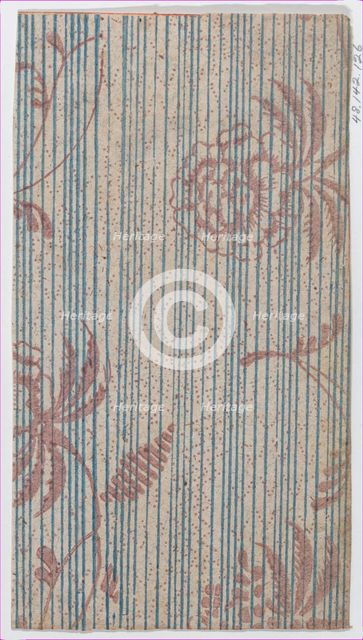 Sheet with two borders with an overall dot pattern, late 18th-mid-19..., late 18th-mid-19th century. Creator: Anon.