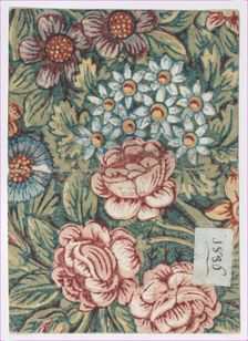 Sheet with an overall floral pattern, ca. 1836., ca. 1836. Creator: Anon