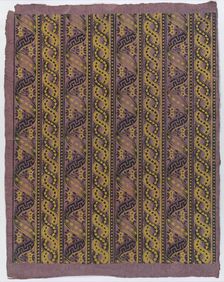 Sheet with four borders with guilloche and ribbon patterns, late 18t..., late 18th-mid-19th century. Creator: Anon
