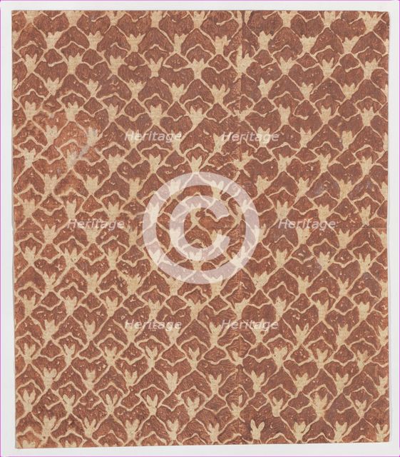 Sheet with overall abstract pattern, 19th century. Creator: Anon.