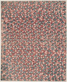 Sheet with overall abstract pattern, 19th century. Creator: Anon