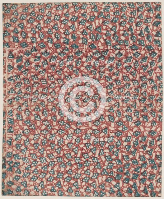 Sheet with overall abstract pattern, 19th century. Creator: Anon.