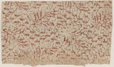 Sheet with overall abstract pattern, 19th century. Creator: Anon