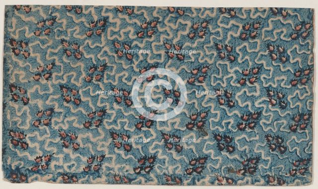 Sheet with overall abstract pattern, 19th century. Creator: Anon.