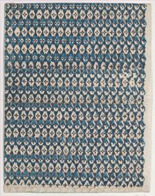 Sheet with overall diamond pattern, late 18th-mid-19th century., late 18th-mid-19th century. Creator: Anon
