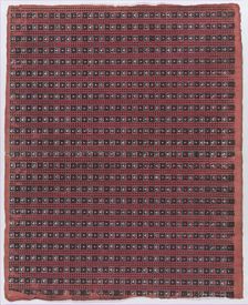 Sheet with overall geometric pattern, late 18th-mid-19th century., late 18th-mid-19th century. Creator: Anon