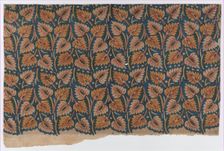 Sheet with overall leaf pattern, late 18th-mid-19th century., late 18th-mid-19th century. Creator: Anon