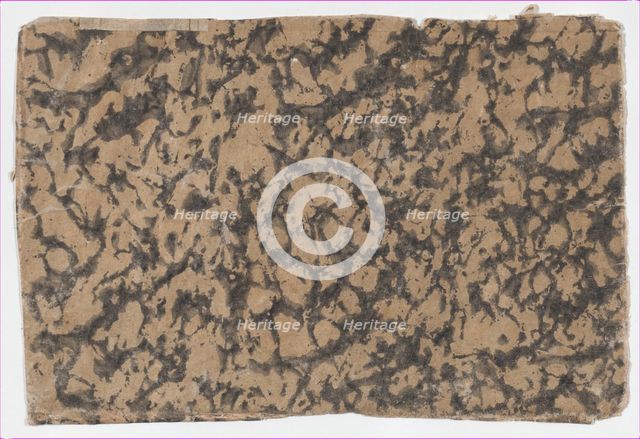 Sheet with overall splotchy pattern, 19th century. Creator: Anon.