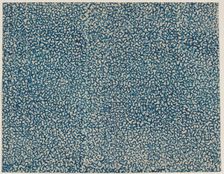 Sheet with overall squiggly line pattern, 19th century. Creator: Anon