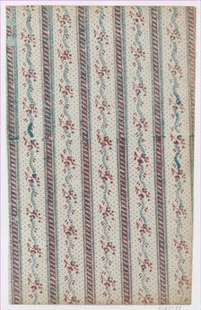 Sheet with overall vine and dot pattern, late 18th-mid-19th century., late 18th-mid-19th century. Creator: Anon