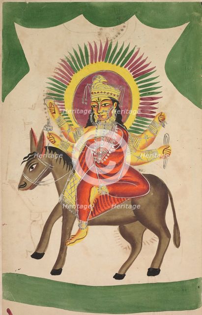 Sheetaladevi: The Smallpox Goddess, 1800s. Creator: Unknown.