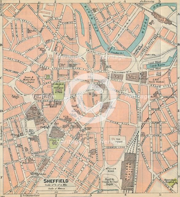 'Sheffield', c20th Century. Artist: John Bartholomew.