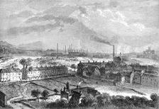 Sheffield, from the Langsett Road, showing the suburbs that were flooded..., 1864. Creator: Unknown