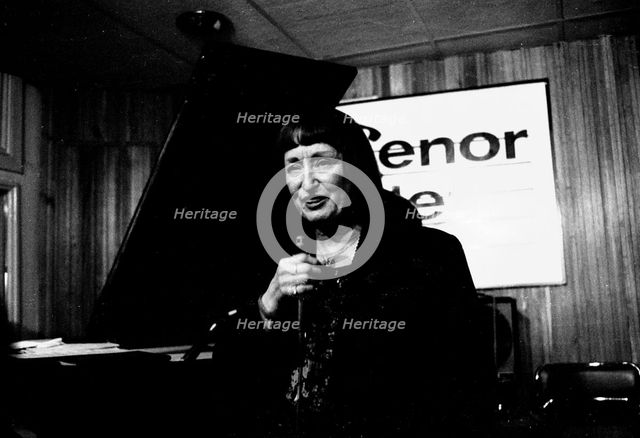 Sheila Jordan, Tenor Clef, Hoxton Square, London, May 1992. Artist: Brian O'Connor.