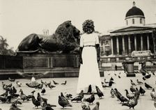 Sheila Legge as Surrealist "Phantom", Trafalgar Square, London, 11 June 1936, 1936. Creator: Cahun, Claude (1894-1954)
