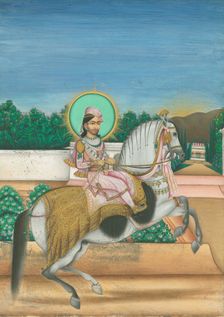 Sheodan Singh, Maharaja of Alwar, ca 1820. Artist: Indian Art