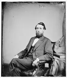 Shelby Moore Cullom, between 1860 and 1875. Creator: Unknown