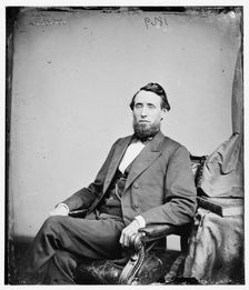 Shelby Moore Cullom, between 1860 and 1875. Creator: Unknown