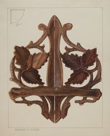 Shelf (Corner Bracket), c. 1937. Creator: Magnus S. Fossum