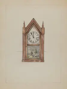 Shelf Clock, 1935/1942. Creator: Unknown