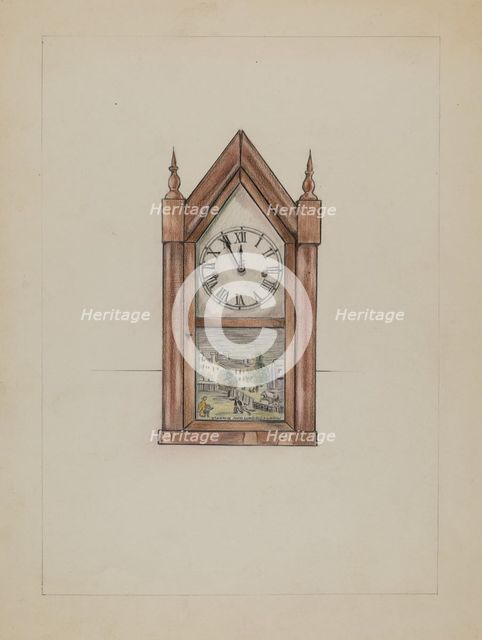 Shelf Clock, 1935/1942. Creator: Unknown.
