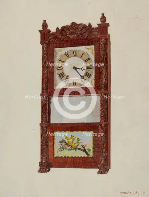 Shelf Clock, 1936. Creator: Alvin M Gully.