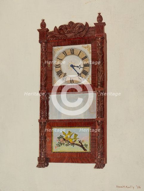 Shelf Clock, 1936. Creator: Alvin M Gully.