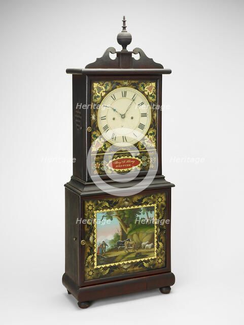 Shelf Clock, c. 1820/40. Creator: Benjamin Torrey.