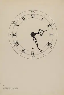 Shelf Clock, c. 1937. Creator: Ulrich Fischer