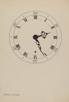 Shelf Clock, c. 1937. Creator: Ulrich Fischer