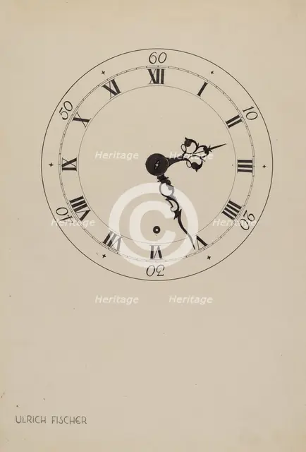 Shelf Clock, c. 1937. Creator: Ulrich Fischer.