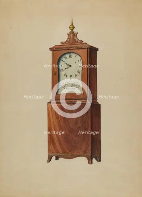 Shelf Clock, c. 1938. Creator: Bernard Gussow.