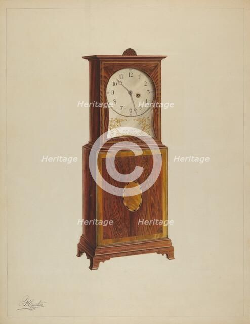 Shelf Clock, c. 1938. Creator: Ferdinand Cartier.