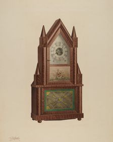 Shelf Clock, c. 1938. Creator: Frank Wenger